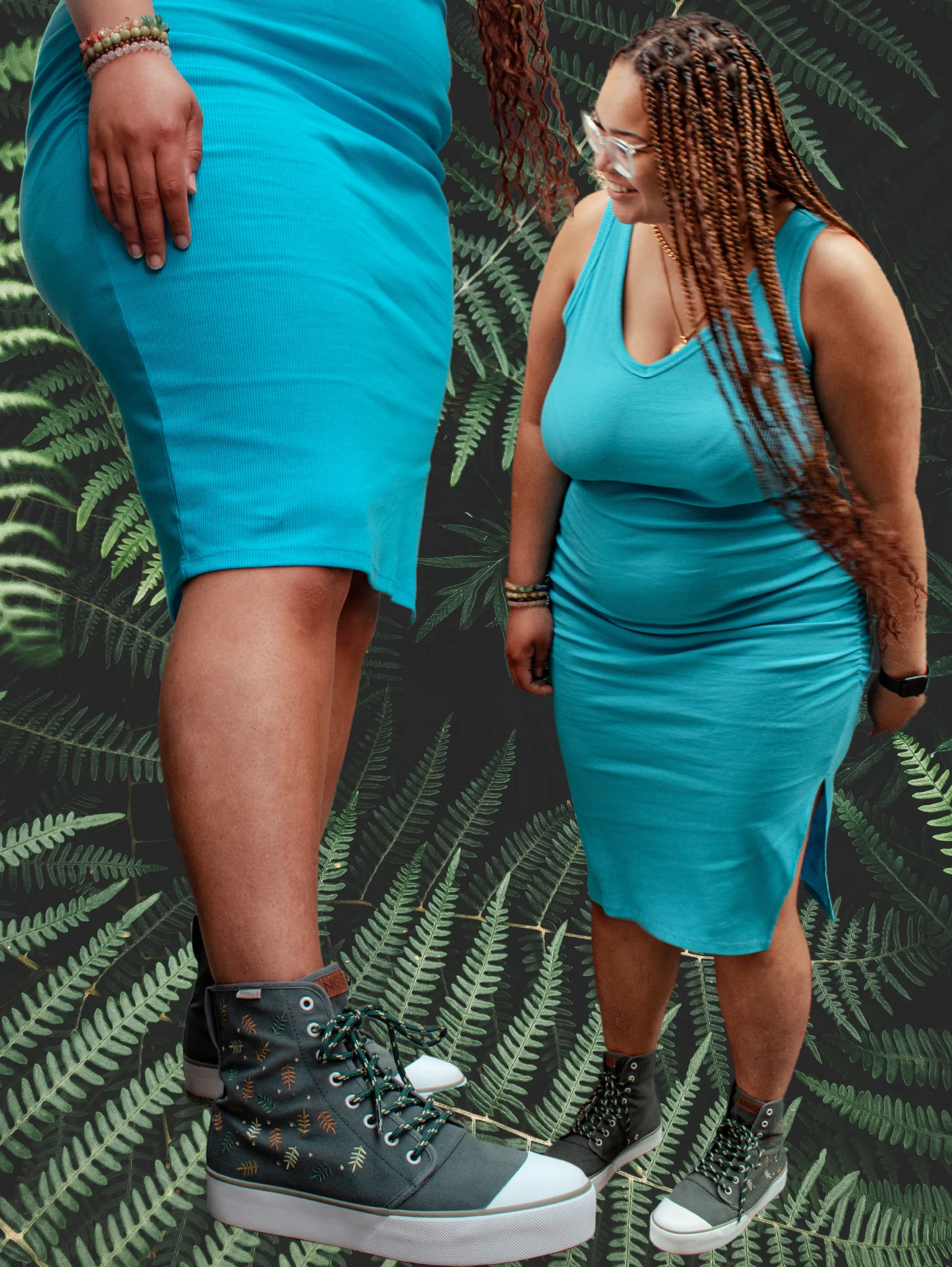 Forest Fern Platform High Top