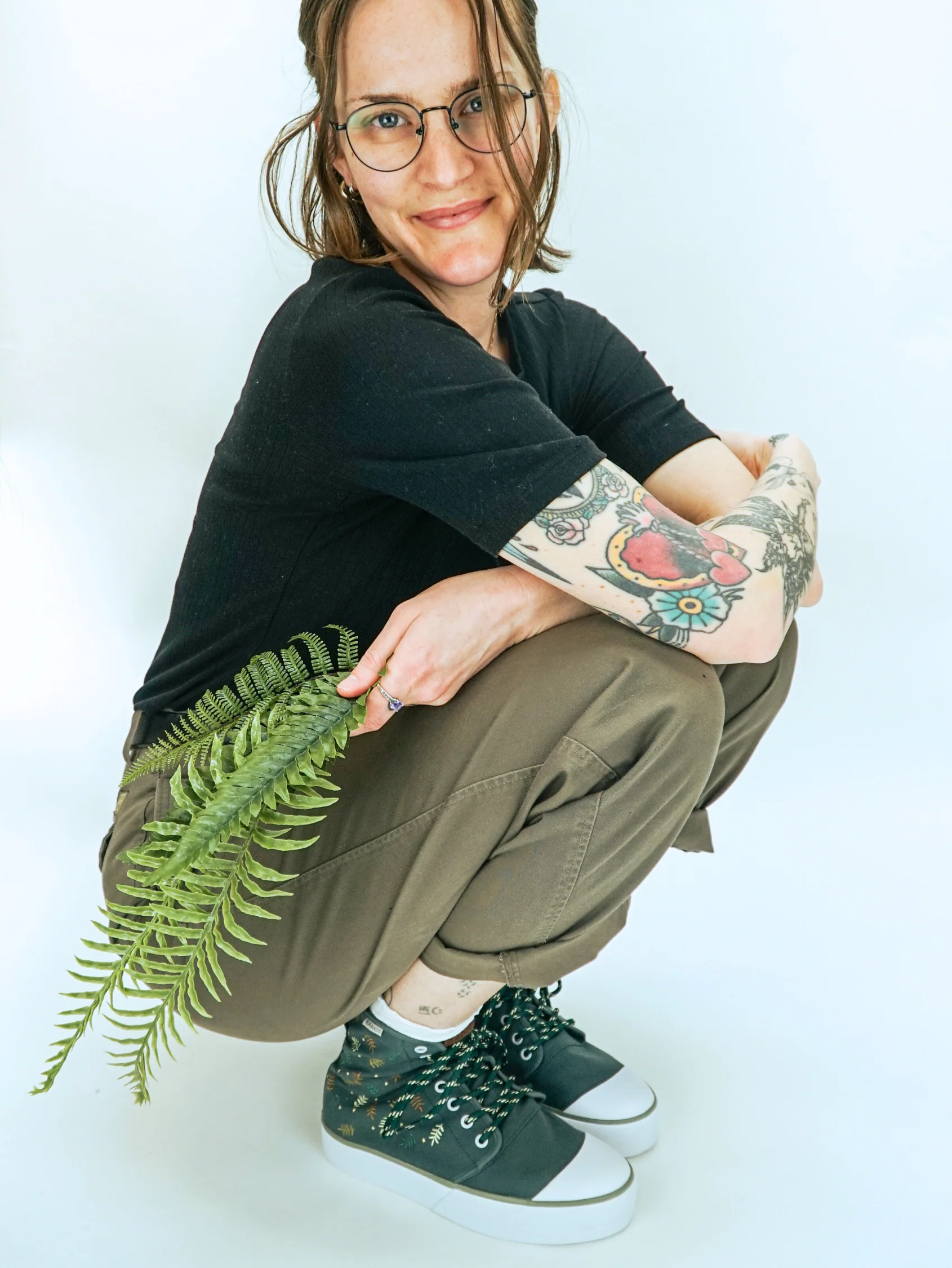 Forest Fern Platform High Top