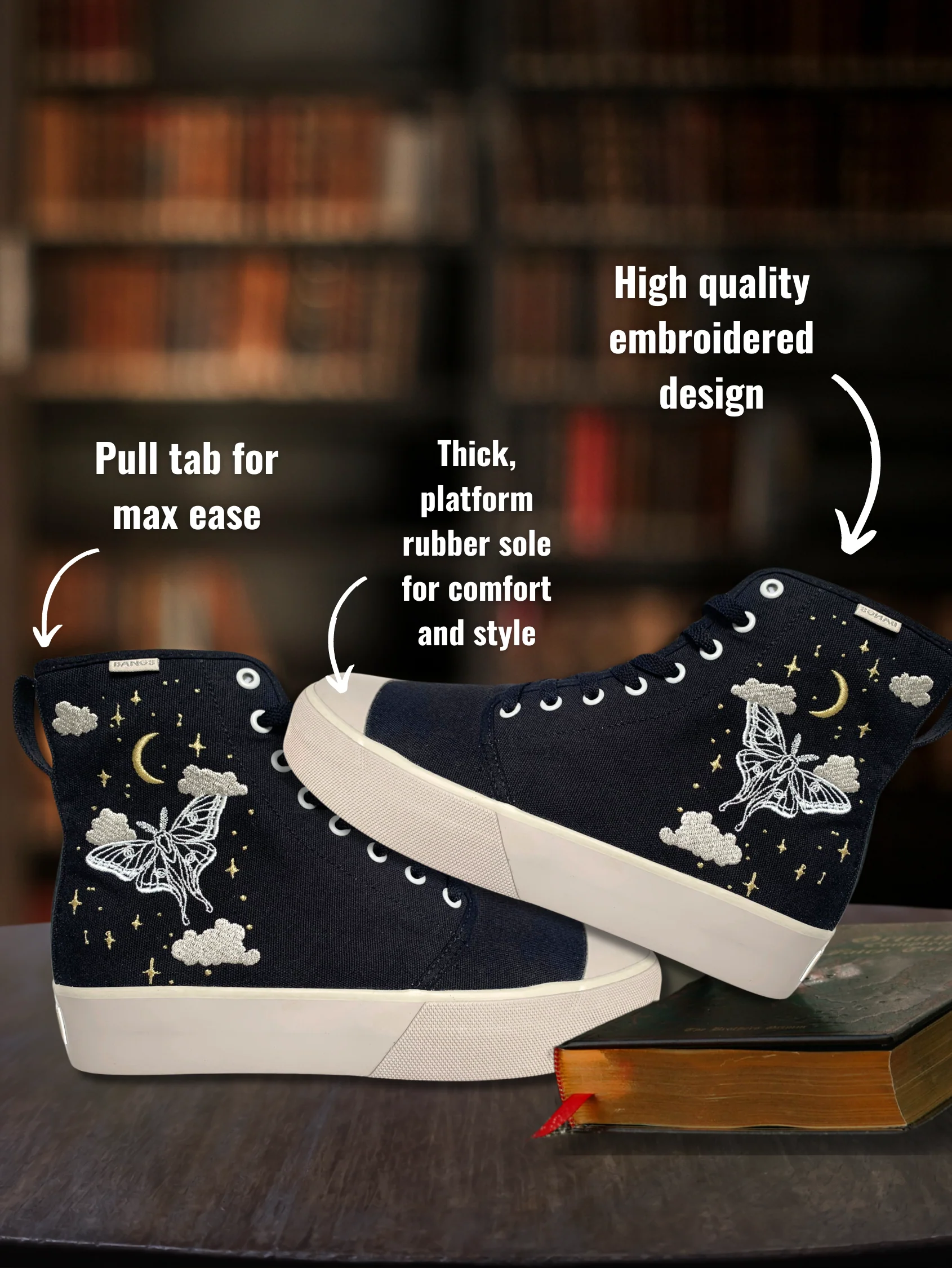 Enchanted Moonlight Platform High Top